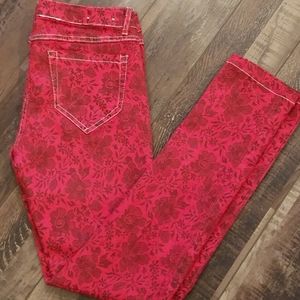 Red Cello Jean's patterned jeans